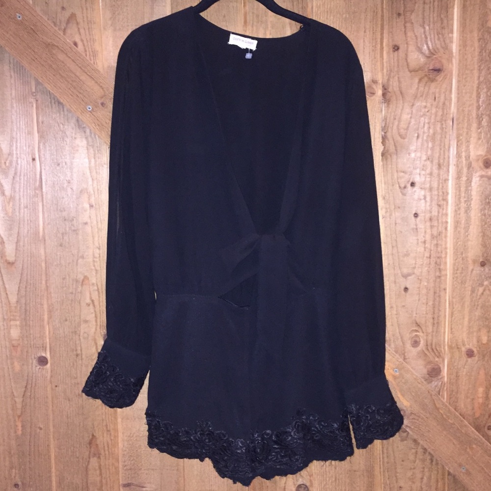 Fancy Black Romper (NEVER WORN)